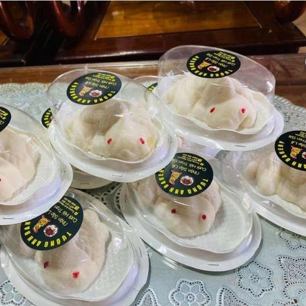100 Hộp Oval Đựng Bánh Trung Thu Heo - Flan Chesse - H16