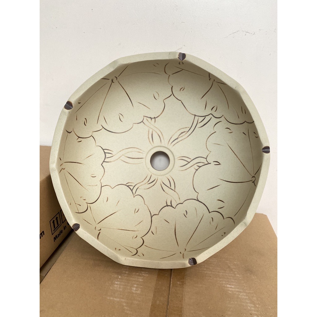 Chậu sứ Mỹ thuật - Lavabo đặt bàn Mỹ thuật - chậu rửa mặt cổ điển