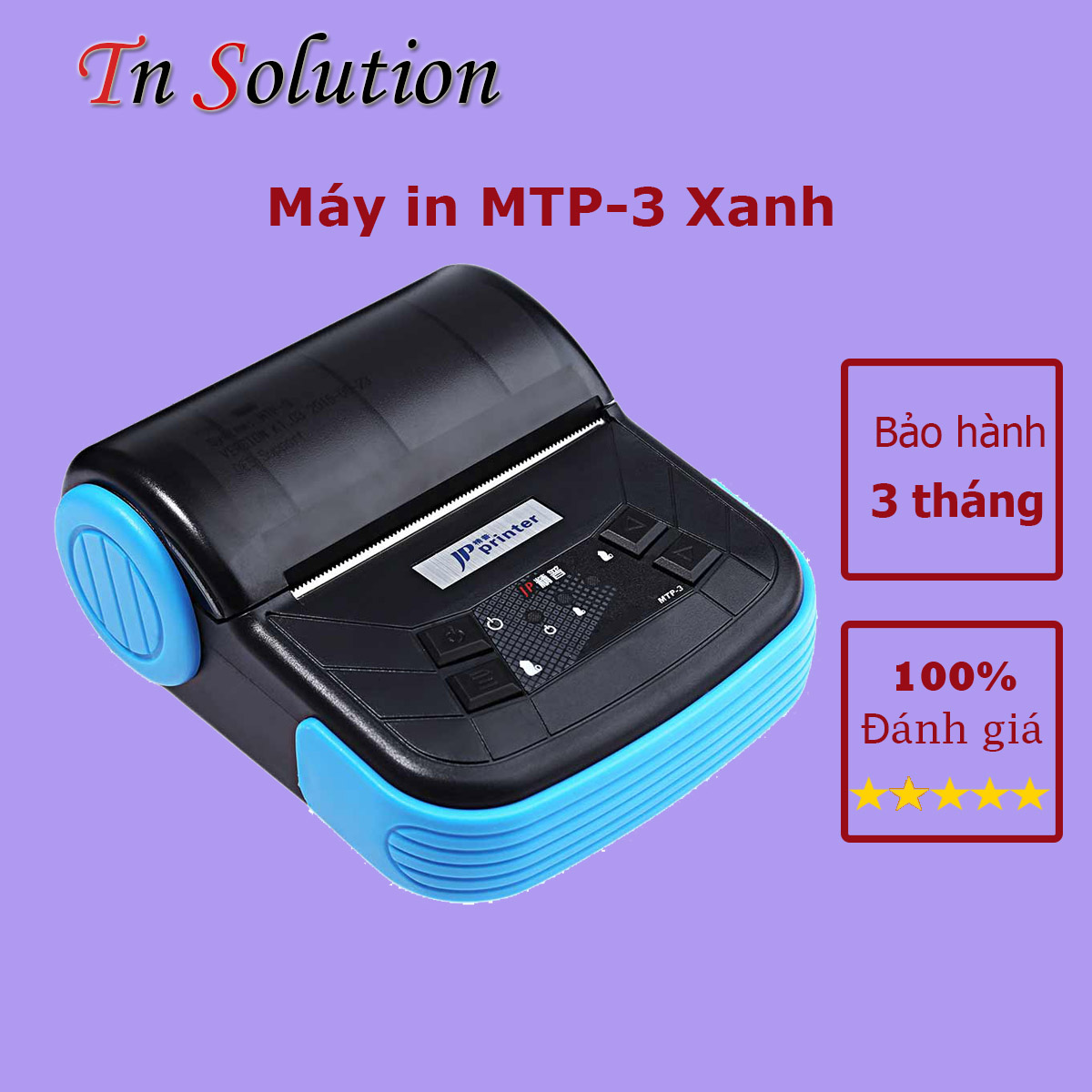 Máy in hóa đơn bluetooth cầm tay khổ giấy K80 dòng MTP-3, máy in mini không giây cho điện thoại di động