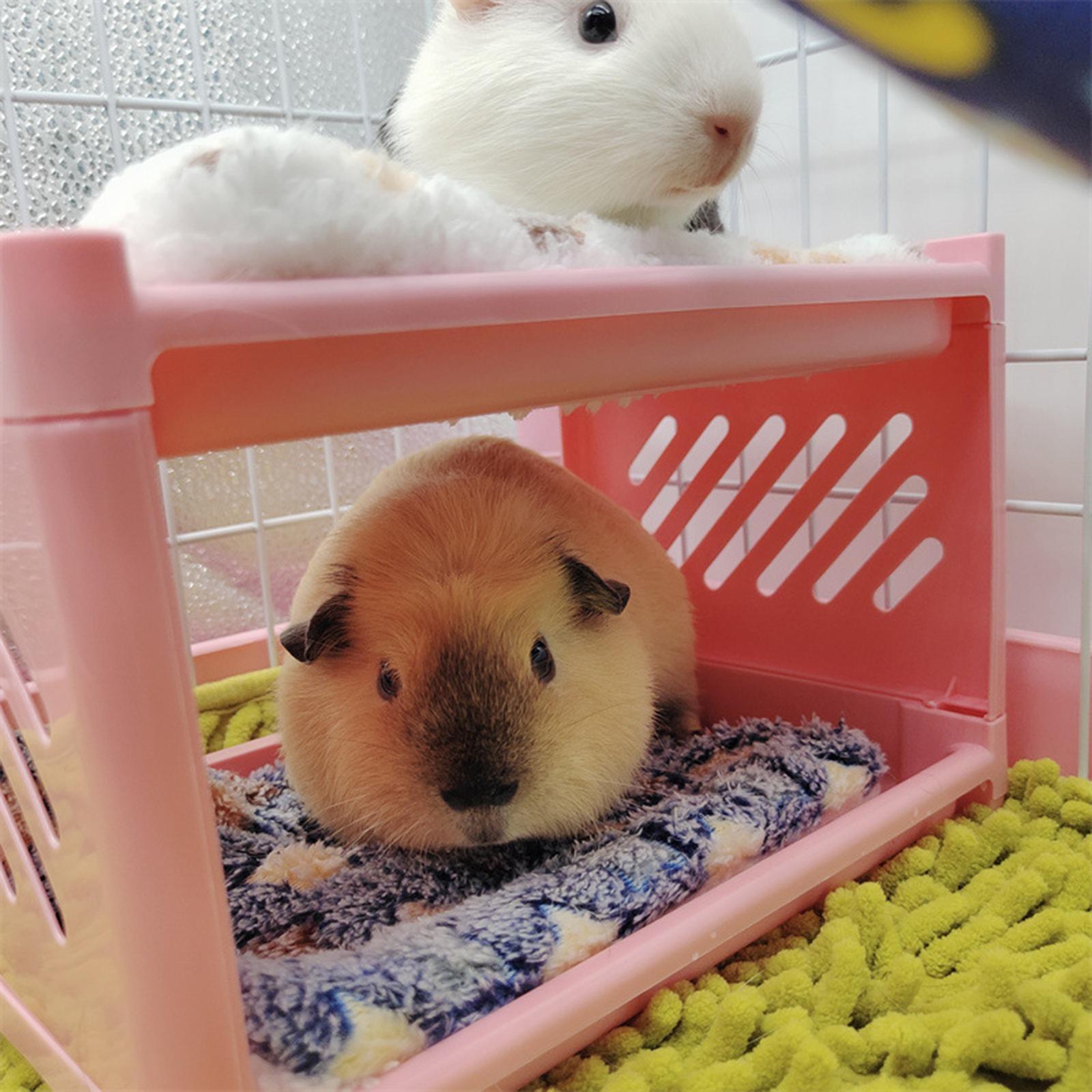 Small Animal Bed House, with Pad Bunny Hideout Hut Cave Detachable Pet Shelter Nest for Rabbit Squirrel Chinchilla Hedgehog Ferret