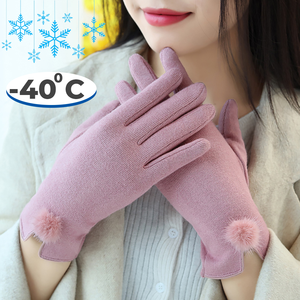 Găng Tay Len Nhật Bản Cảm Ứng Điện Thoại Chất Len Cashmere Cao Cấp Dành Cho Nữ - Găng Tay Giữ Ấm Xịn G4