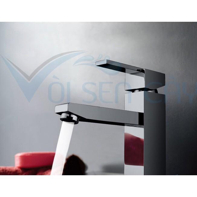 Vòi lavabo nóng lạnh cao cấp đồng thau