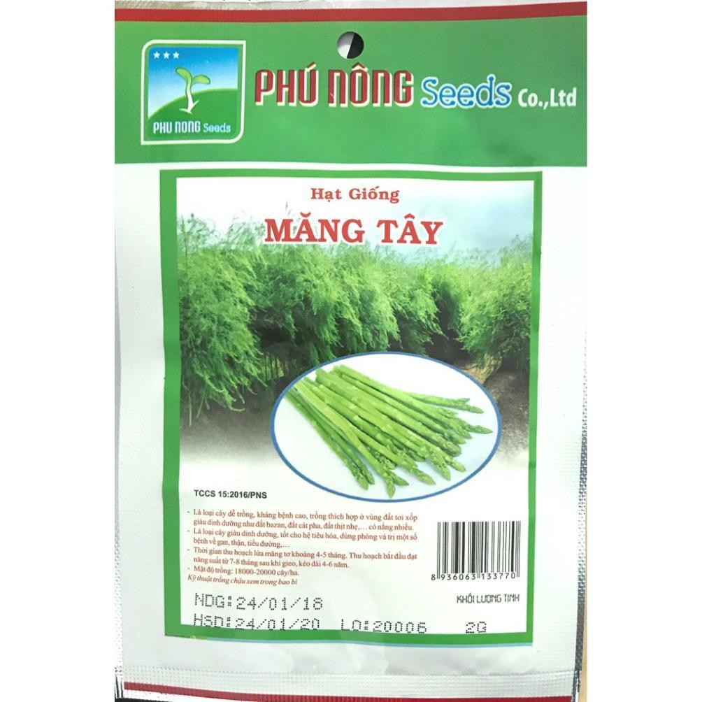 Hạt giống măng tây Phú Nông gói 100 hạt - 2g