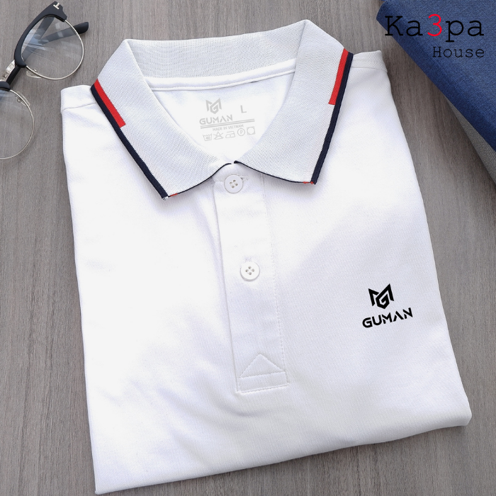 Áo Thun Polo Casual GUMAN White GW111