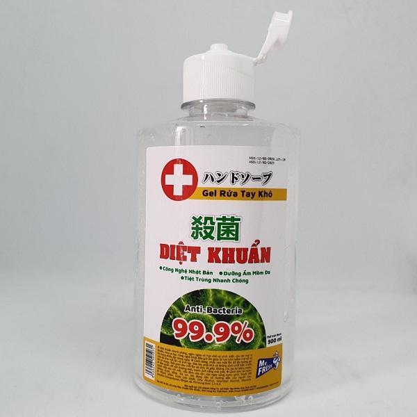 Nước rửa tay khô sát khuẩn Mr Fresh 500ml công nghệ của nhật bản