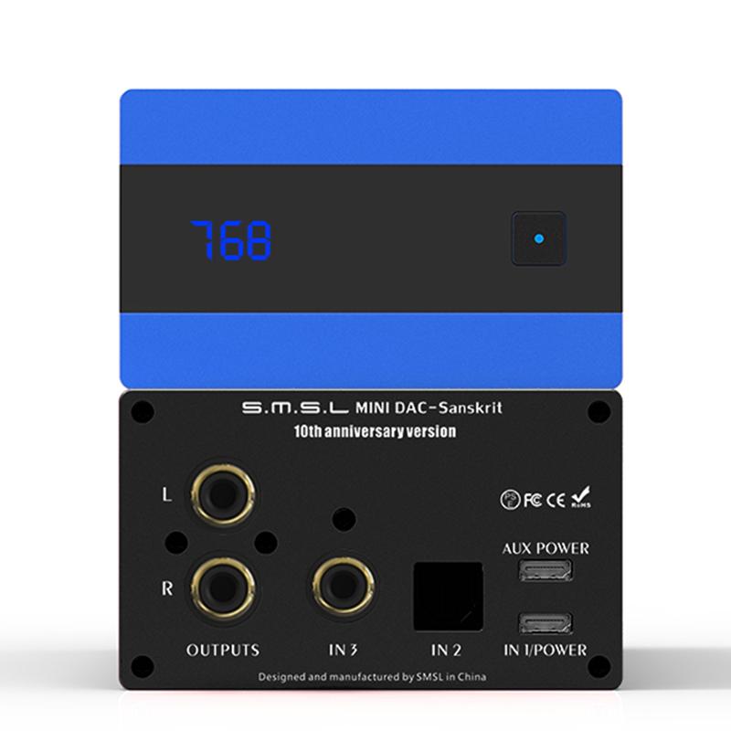 Phiên bản mới SMSL Phạn ngữ 10th MKII AK4493EQ 32Bit/384kHz Bản địa DSD256 DAC USB/Optical/Coaxial/đầu vào Bộ giải mã USB XMOS