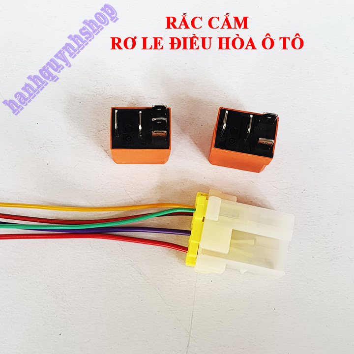 Rắc rơ le điều hòa ô tô 4, 5 chân hàng đẹp loại 1
