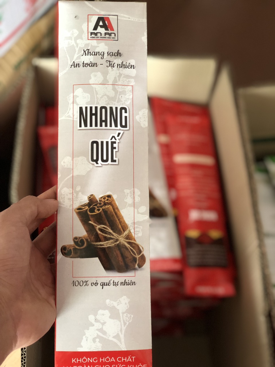 NHANG AN AN - NHANG SẠCH THẢO MỘC HƯƠNG QUẾ (GÓI NHỎ 50G)