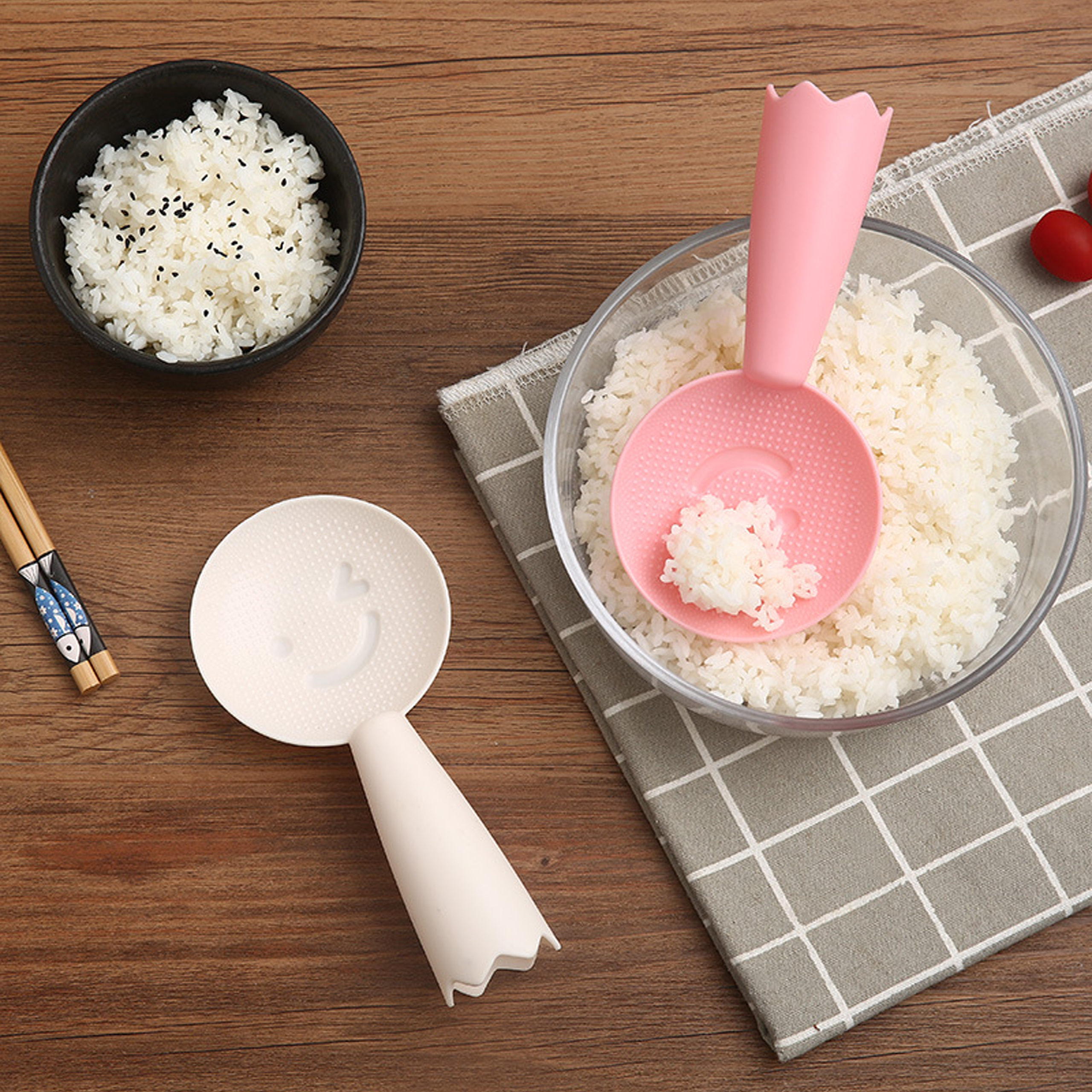 Muỗng múc cơm hình mặt cười - JL