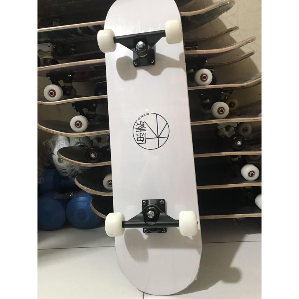 Ván trượt thể thao mặt nhám skateboard gỗ ép 7 lớp chuẩn chất lượng thi đấu, họa tiết đa dạng