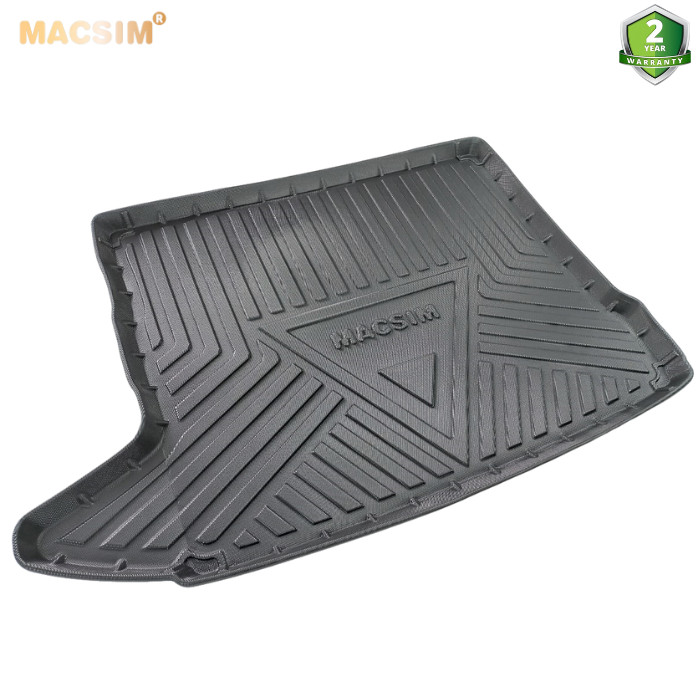 Thảm lót cốp xe ô tô Audi Q3 2012- 2018 qd   nhãn hiệu Macsim chất liệu TPV cao cấp màu đen