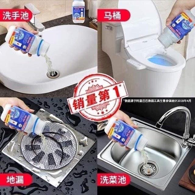 Bột Thông Cống, Bồn Cầu, Lavabo, Xử Lý Tắc Nghẽn Đường Ống, Cặn Bã