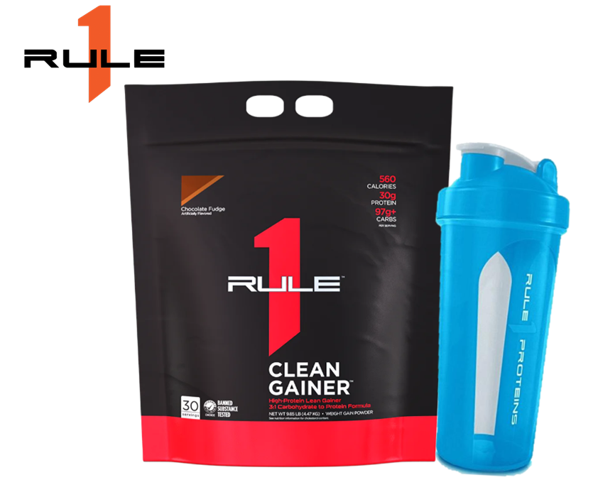 Tăng cân tăng cơ nạc Rule 1 Clean Gainer 9.8lb (4.4kg) tặng bình lắc Rule 1 Shaker