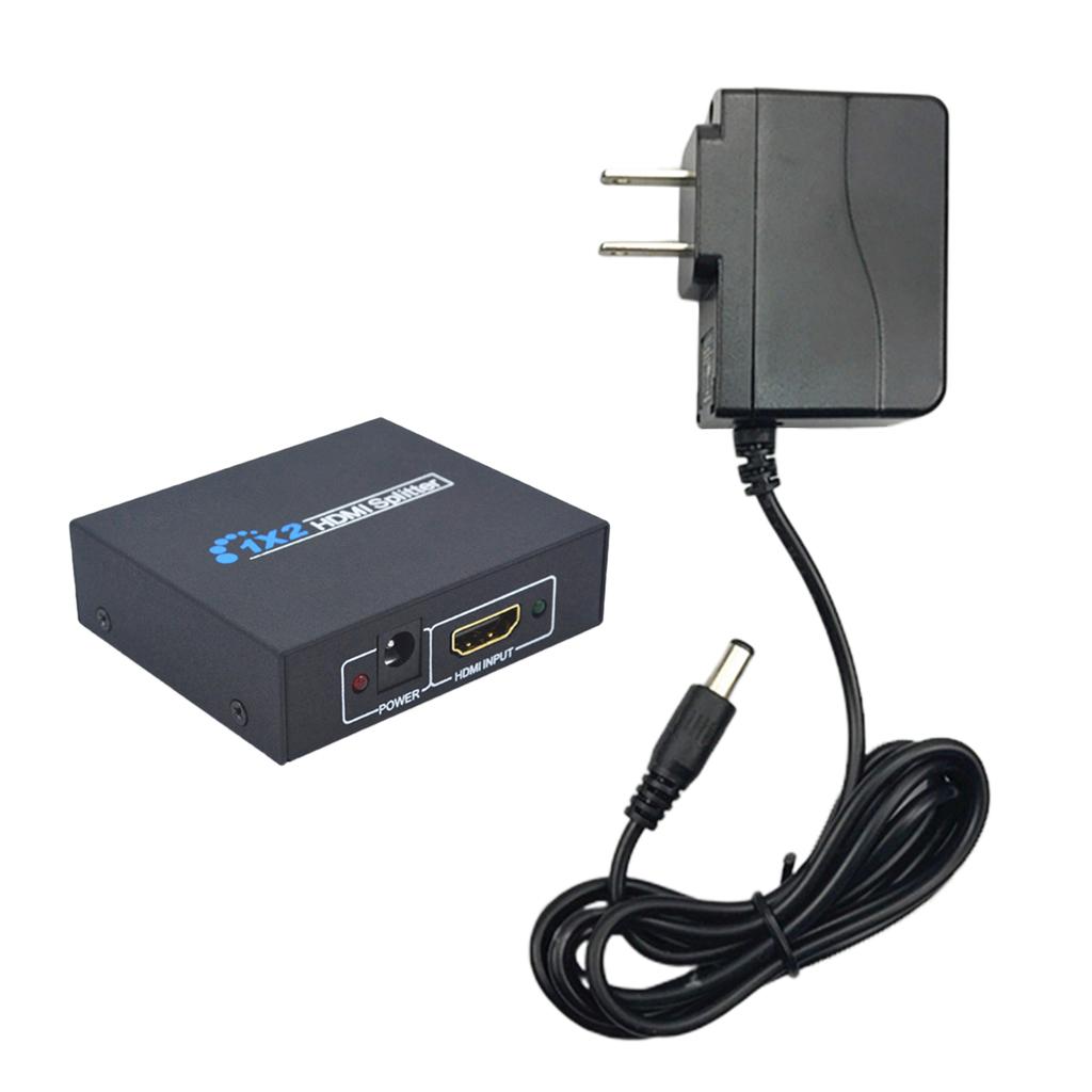 HDMI Splitter Video Distributor Cable 1080P Full HD Powered Converter For TV