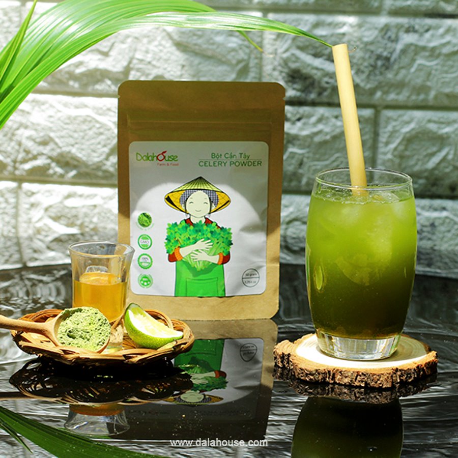 Cần tây sấy lạnh Dalahouse - Combo 3 bịch 50gr - Hữu cơ, nguyên chất, có quà tặng kèm