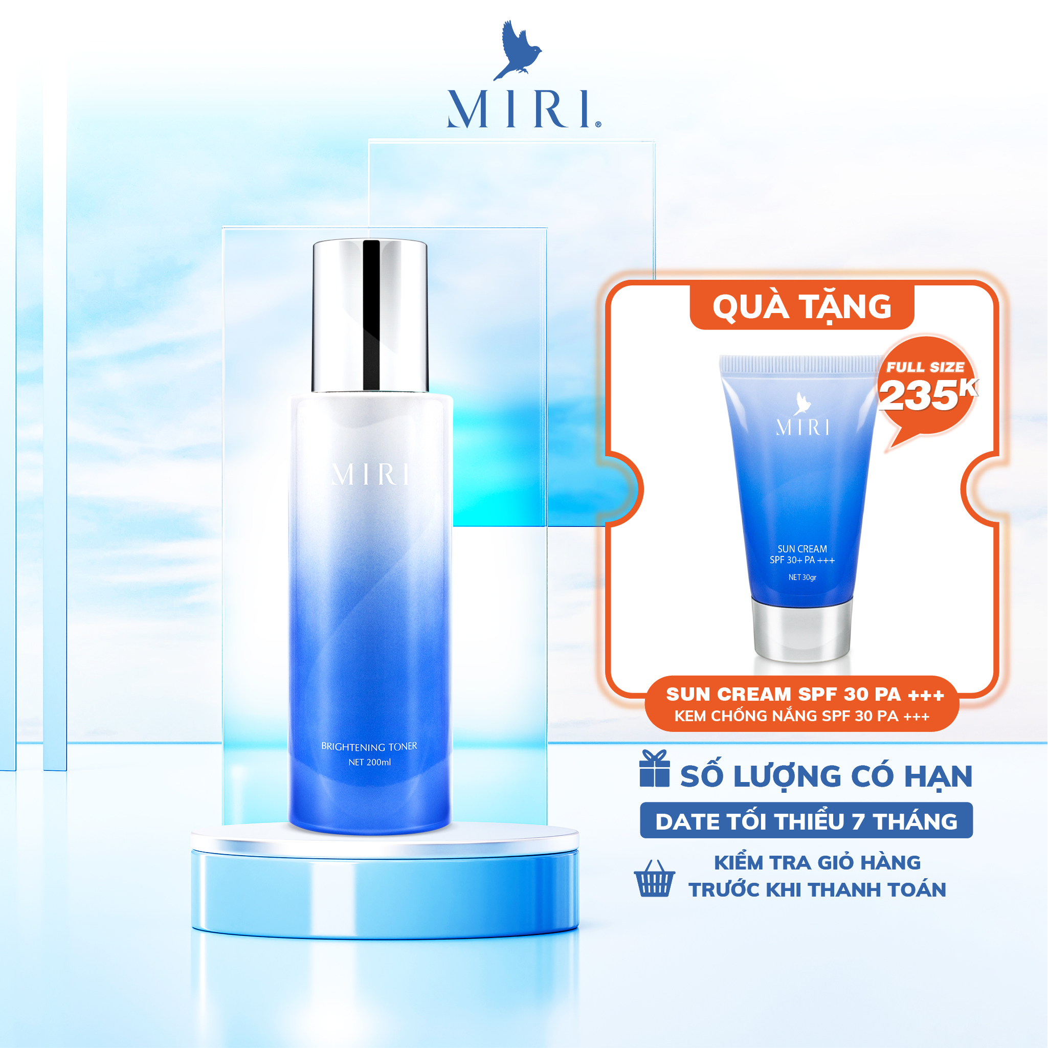 Nước cân bằng độ ẩm cho da MIRI 200ml