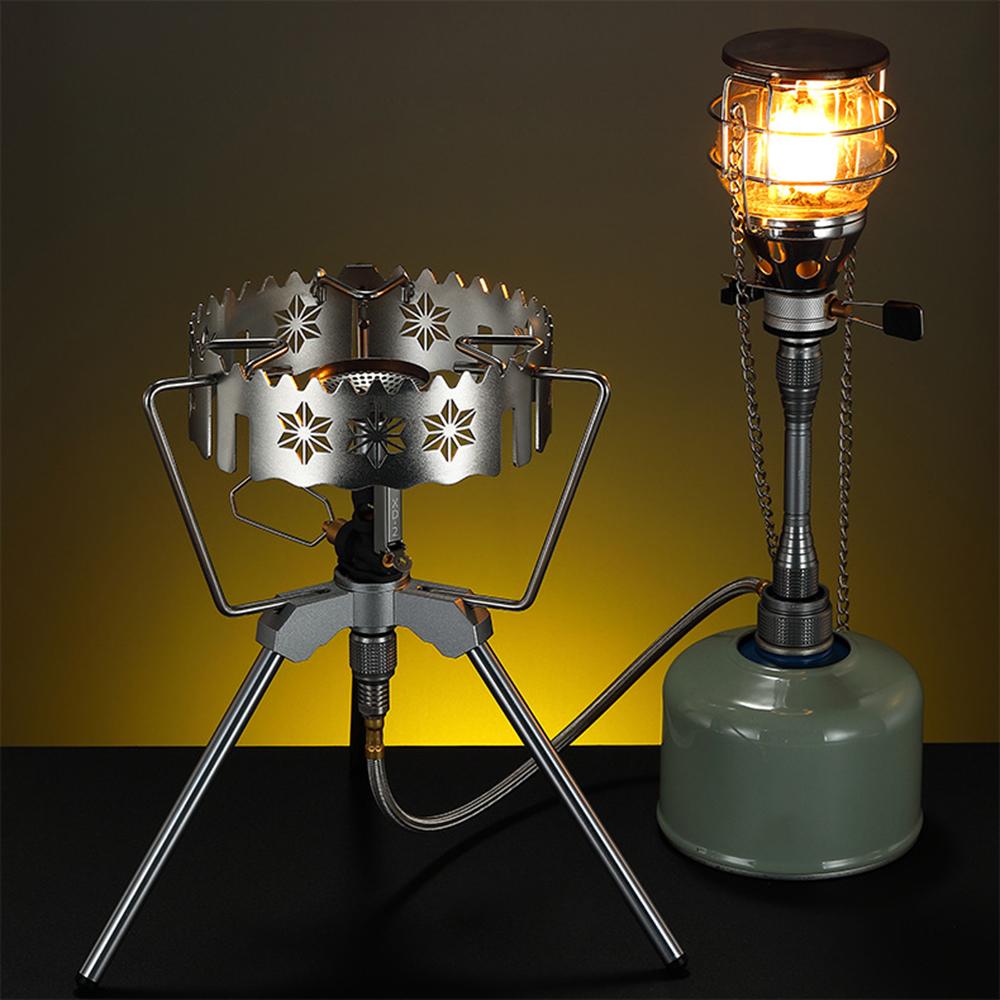 Giá đỡ bình gas bếp lò di động 3 chân chống trượt tốt dành cho picnic, cắm trại