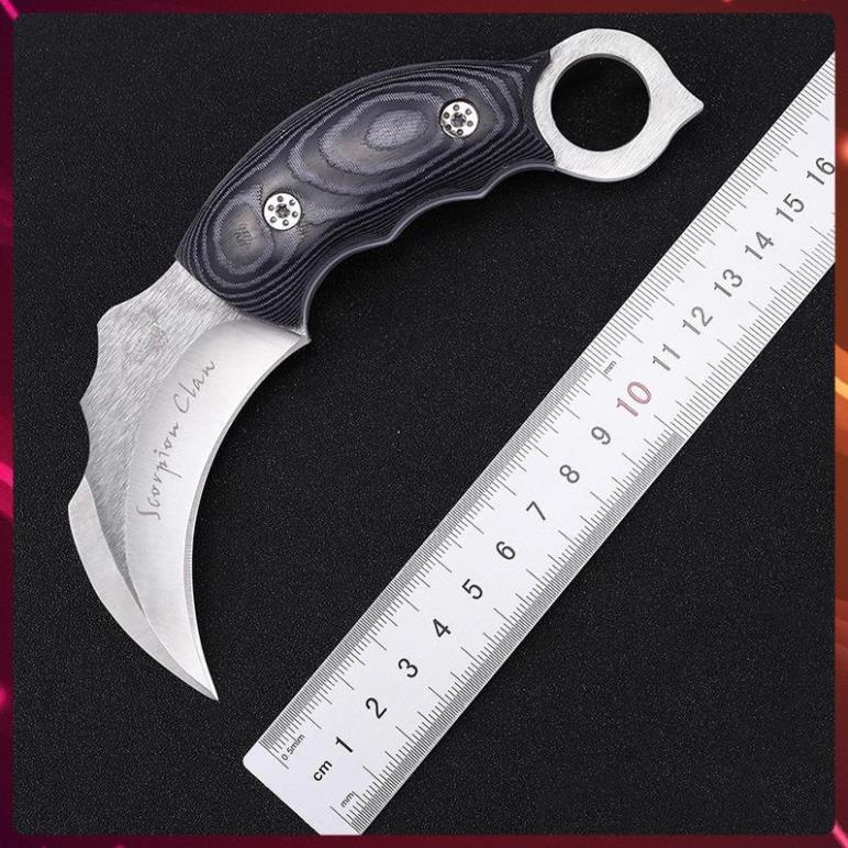 Dao Phượt Karambit Có Bao Da Cao Cấp Du Lịch Tiện Lợi