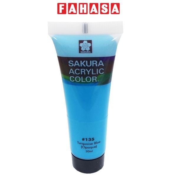 Hình ảnh Màu Vẽ Acrylic Sakura 20ml XAC20#135 - Turquoise Blue