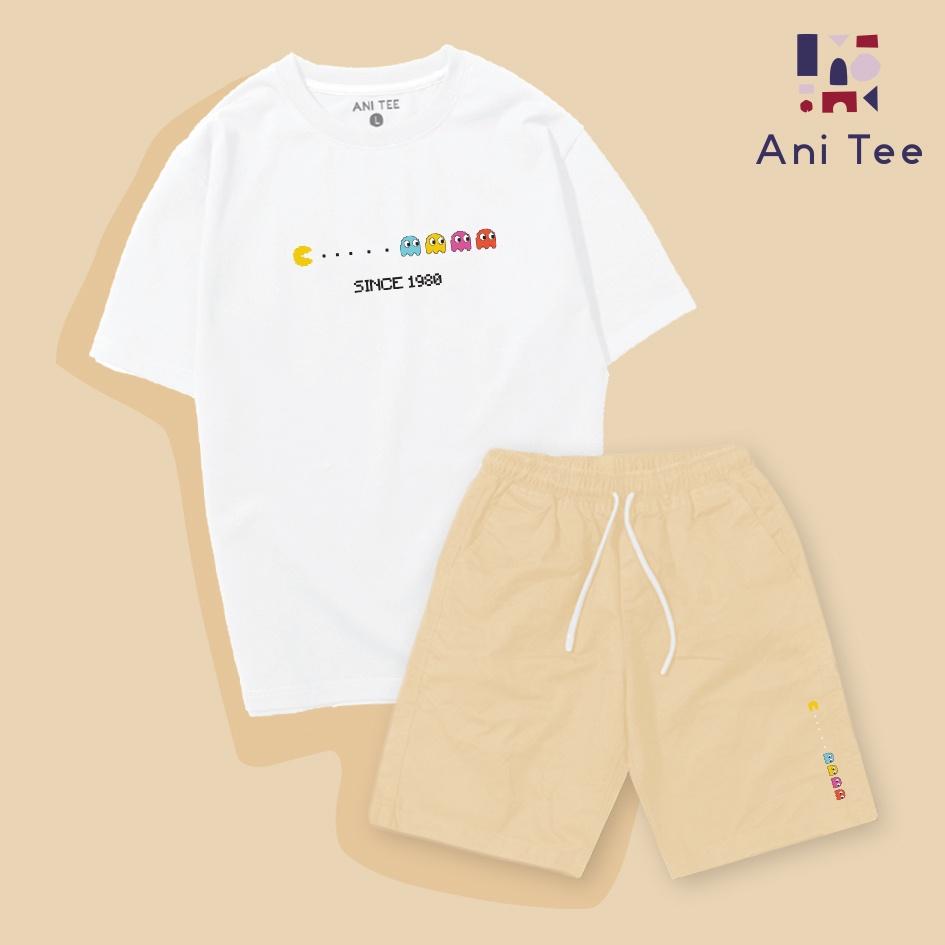 Combo Áo Thun Cotton + Short Kaki Professional Pacman Game