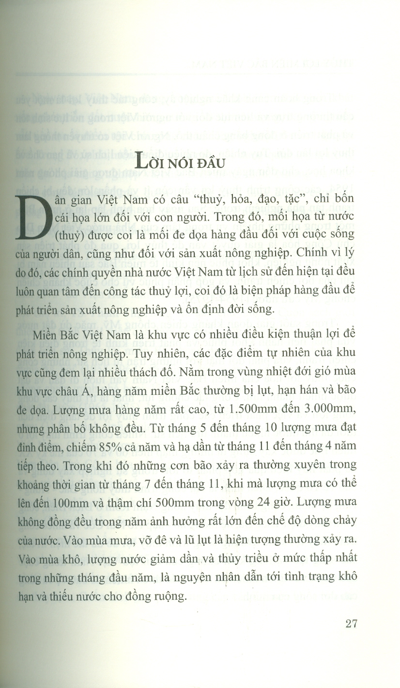 Thủy Lợi Miền Bắc Việt Nam (1954-1975) (Sách Chuyên Khảo)