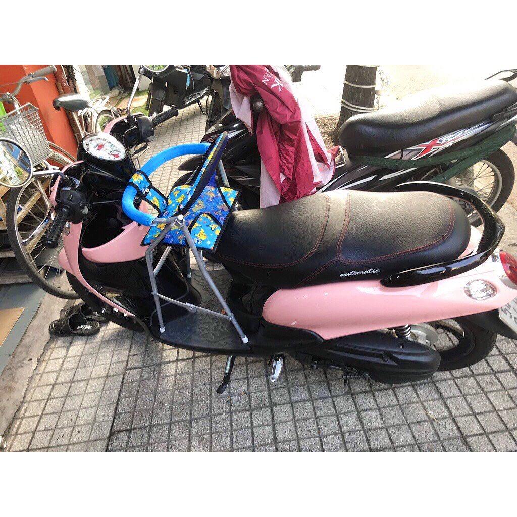 Ghế cho bé ngồi xe Mio, Ghế đi xe máy , GHẾ GA XẾP SẮT SƠN TĨNH ĐIỆN
