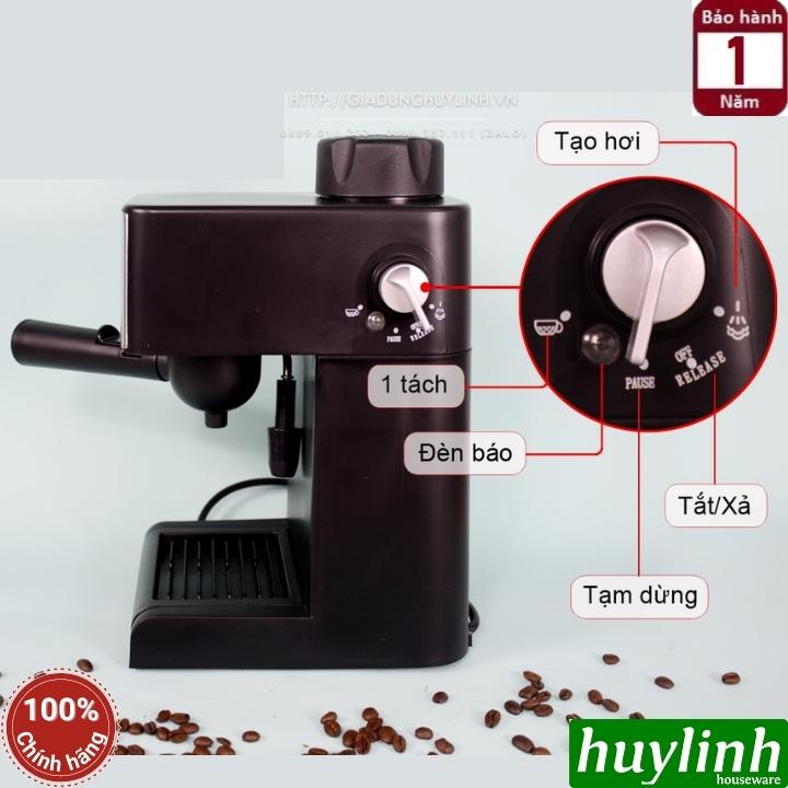 Máy pha cà phê Espresso Tiross TS621 - Max 4 bar - 800W - Hàng chính hãng