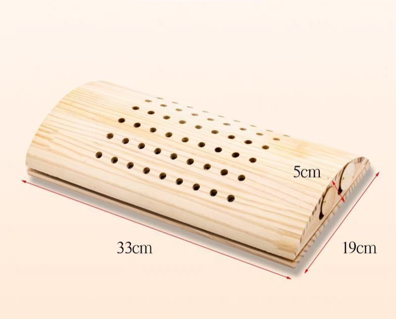 Gối gỗ xông ngải cứu thắt lưng/ gối gỗ ngải cứu kê cổ xông hơ cứu ngải giảm đau.Gối gỗ cứu ngải nâng đỡ cột sống cổ, thắt lưng, kê chân