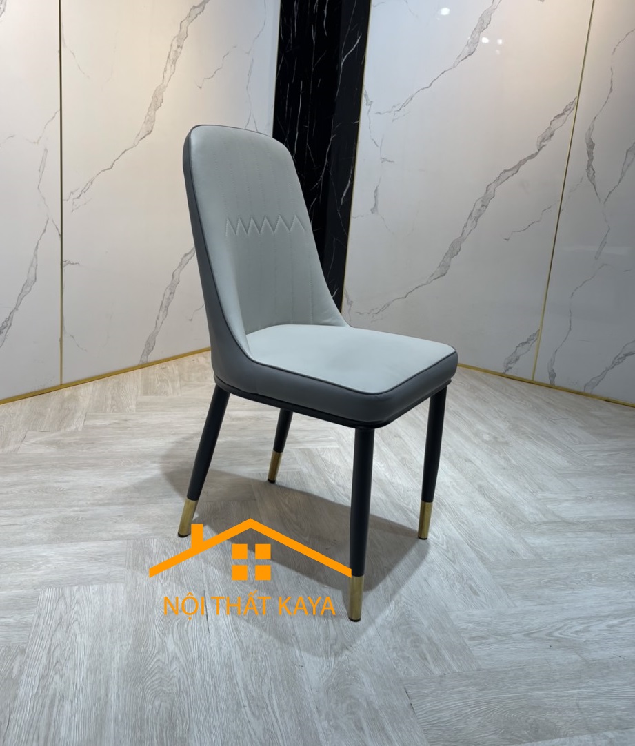 Ghế Hera Nhập Khẩu Bọc Da Microfiber Cao Cấp - Khung và chân ghế bằng Thép Carbon sơn tĩnh điện chống rỉ sét KY-GH03S