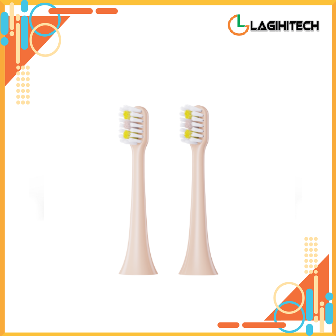 Bộ 2 Đầu Bàn Chải Điện Halio Sonic SmartClean Electric Toothbrush White - Hàng Chính Hãng