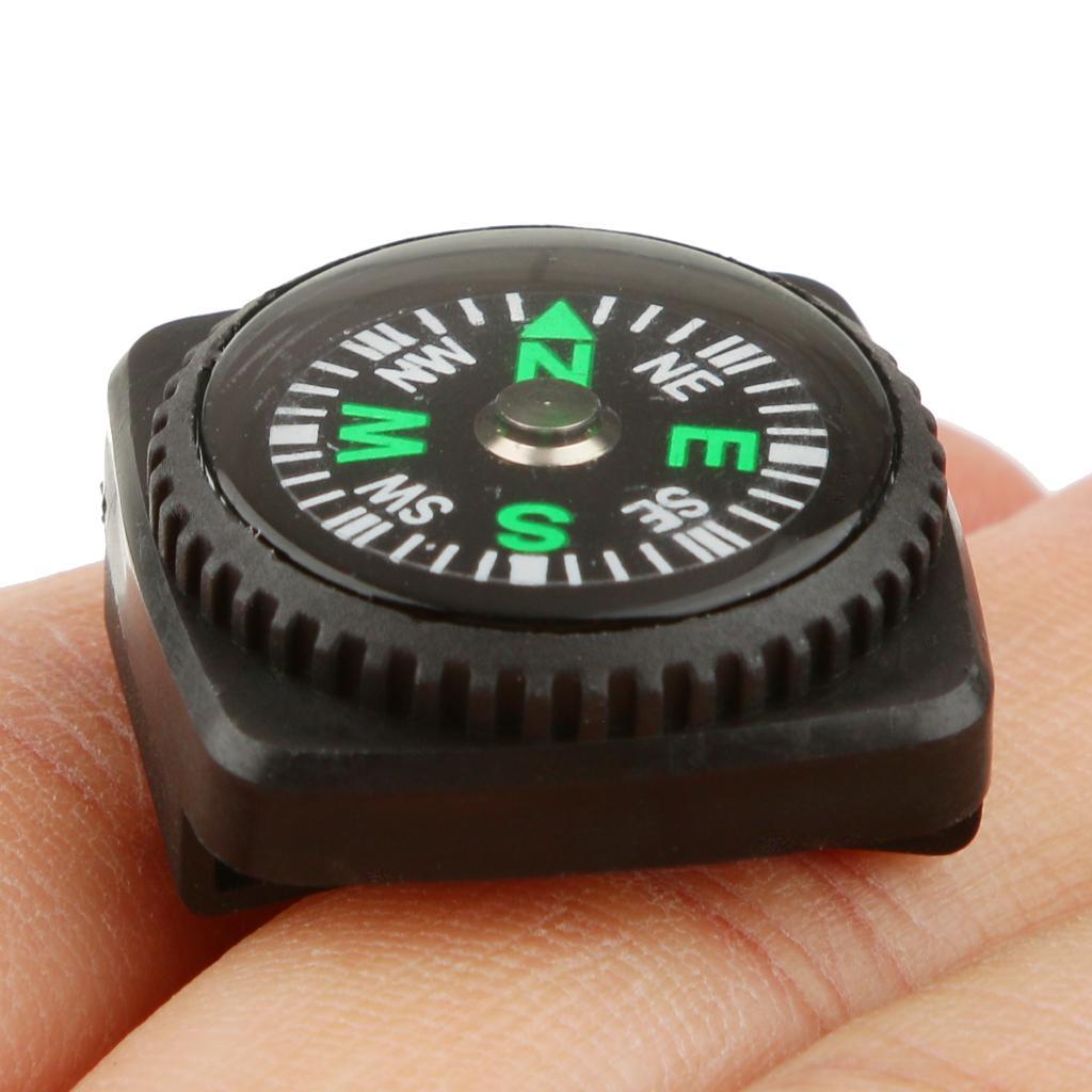 2Pcs Pocket Camping Hiking Compasses for Watch Band Strap Survival Tool
