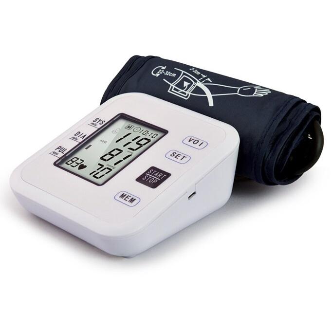 Adult Automatic Digital Upper Arm Blood pressure Monitor Electronic Sphygmomanometer Pulsometer Heart Beat Rate pluse meter