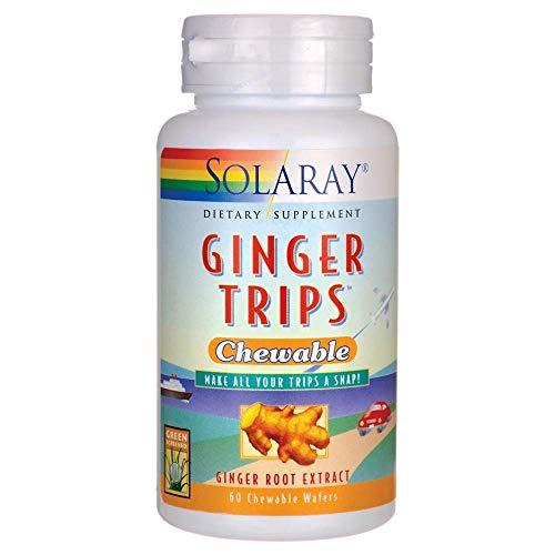 Ginger Trips Chewable 67mg Solaray 60 Chewable