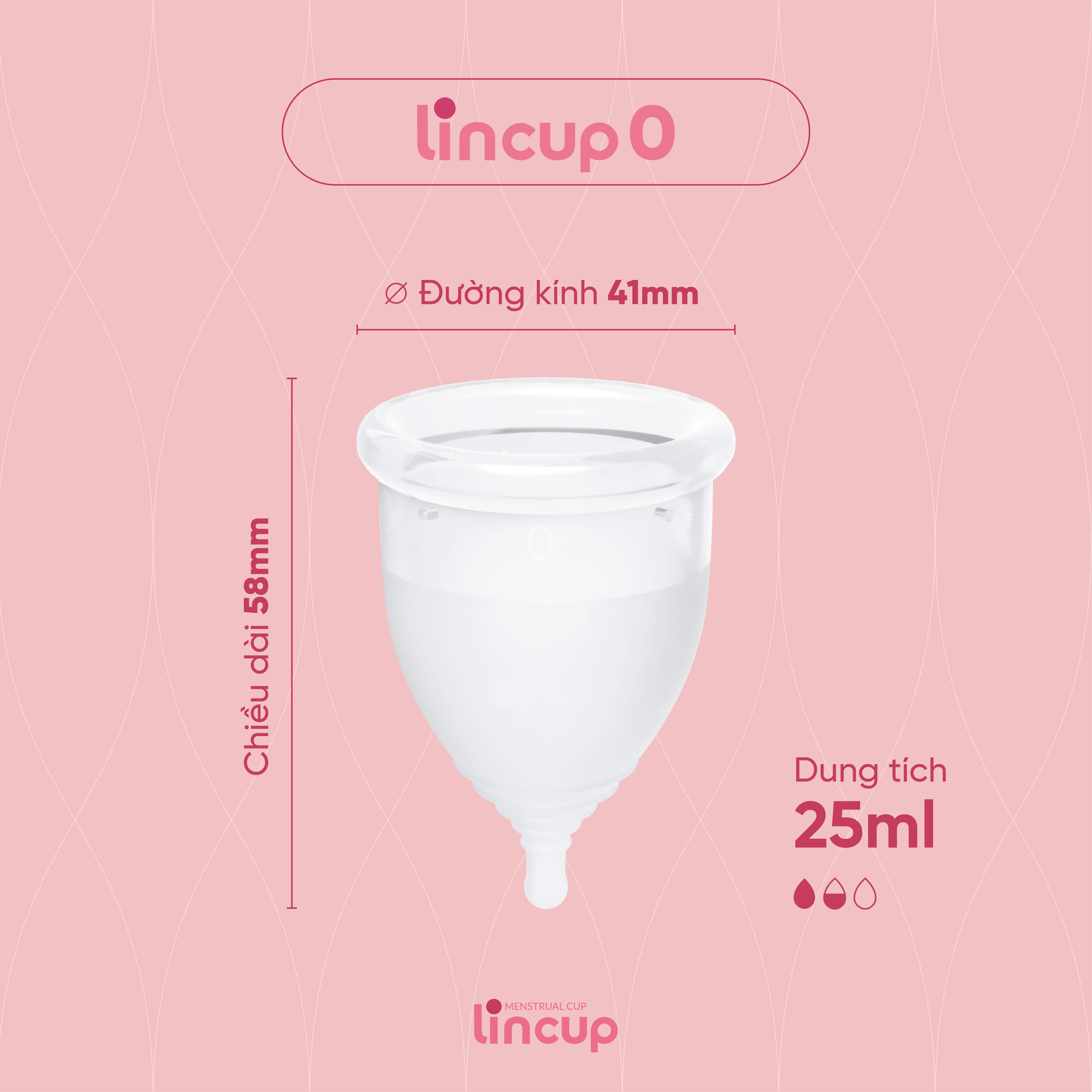 Cốc nguyệt san Lincup 0 chính hãng - Nhập Khẩu Mỹ