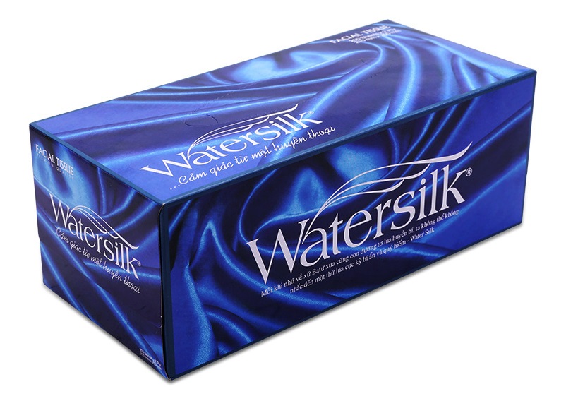 COMBO 5 Hộp Khăn lau mặt Watersilk 150 tờ/hộp, 2 lớp dai mịn - Hộp giấy ăn sang trọng - Hàng chính hãng.