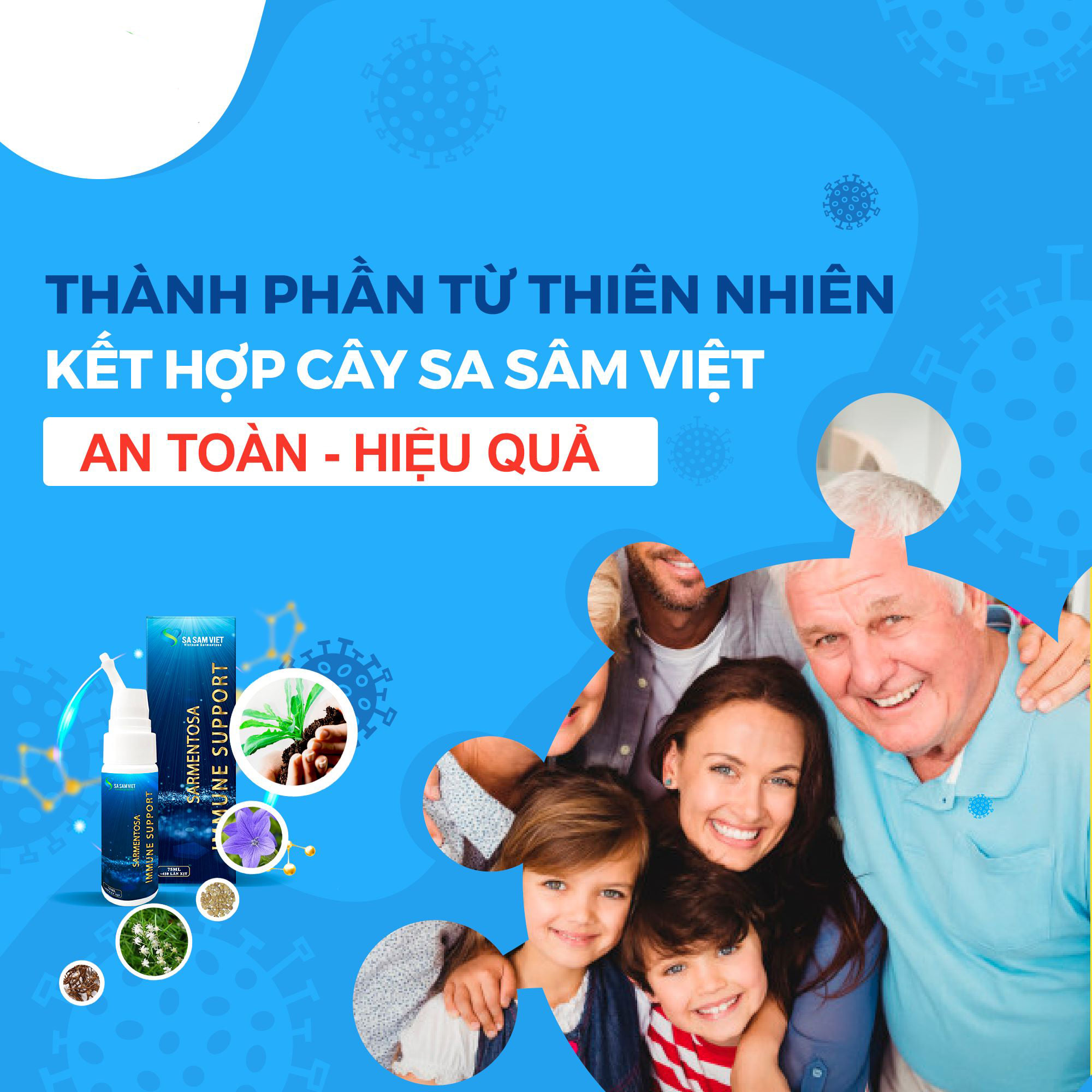 Siro ho bổ phế hóa đờm cho mẹ và bé - Dạng chai xịt 75ml [450 lần xịt] - Giải pháp thay thế kháng sinh từ dược liệu thiên nhiên an toàn cho bé từ 1 tuổi