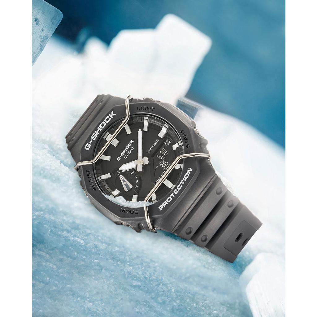 Đồng Hồ Nam Dây Nhựa Casio G-Shock GA-2100PTS-8A Chính Hãng | GA-2100PTS-8ADR Carbon Core