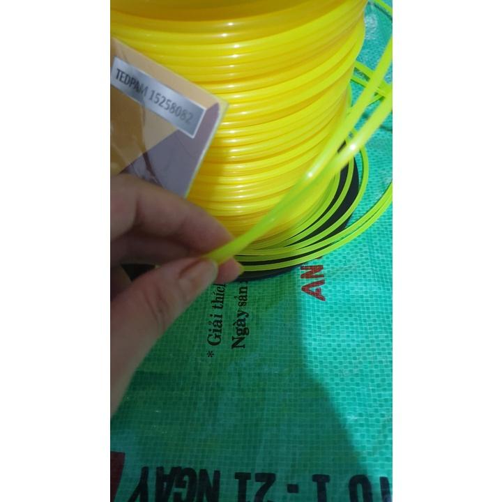 Ổ CƯỚC CẮT CỎ 4 CHẤU ( KOWIN) + CƯỚC PHÁT CỎ 5 MÉT (VÀNG)