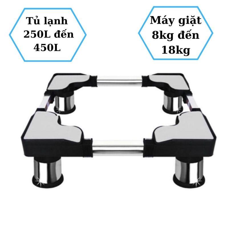 Kệ máy giặt - Chân kê tủ lạnh đa năng chống rung, điều chỉnh được kích thước cho máy giặt