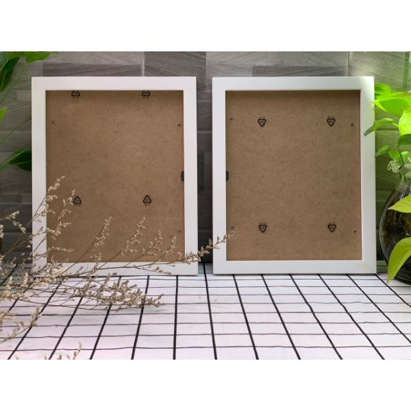 Combo 2 khung ảnh treo tường gỗ thông nhập khẩu - khung ảnh bằng khen A3 - khung ảnh treo phòng khách - phòng làm việc - tặng kèm đinh 3 chân