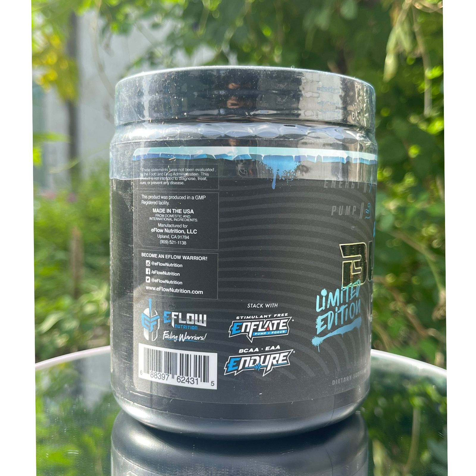 Prewokout tăng sức mạnh Enrage Black của Eflow Nutrition hỗ trợ tăng sức bền, tỉnh táo tập trung