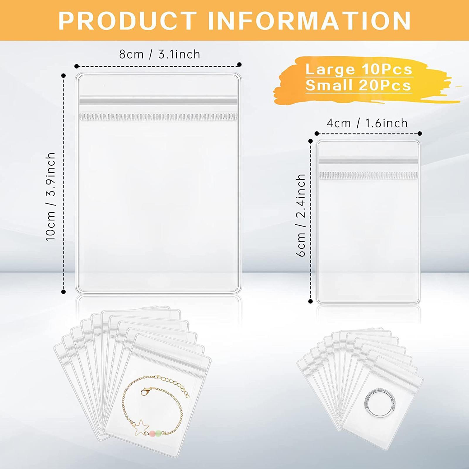 73Pcs Storage Bags Zip Bags Cleaning Cloth for Jewelry Screens Silverware