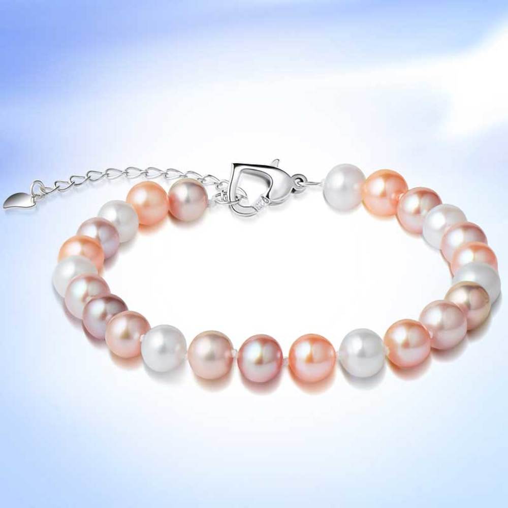 Vòng Tay Ngọc Trai Nước Ngọt Thiên Nhiên Cao Cấp - Sắc Màu Tình Yêu - Trang Sức Cô Tấm - COLORFUL PEARL - CTJ3810