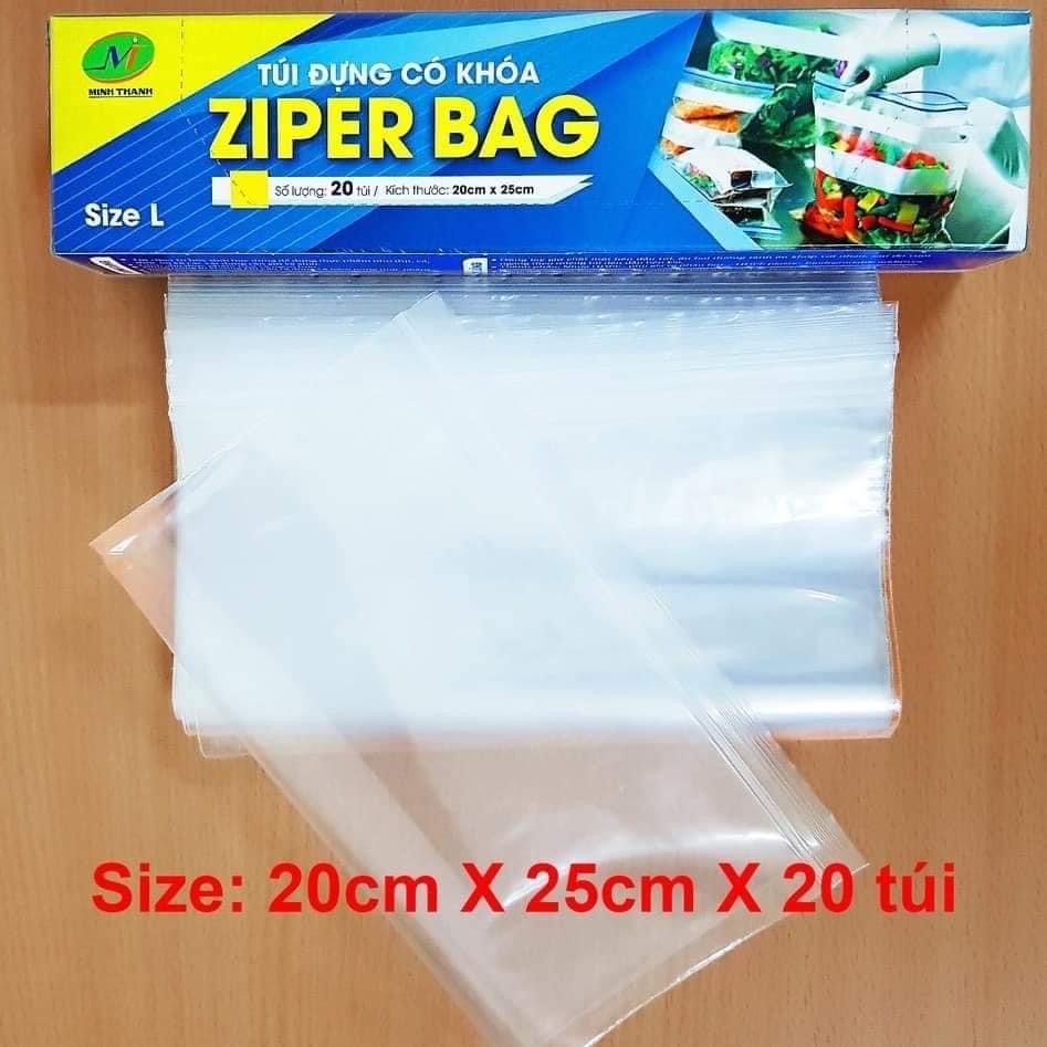 Set 3 hộp túi zip đựng thực phẩm