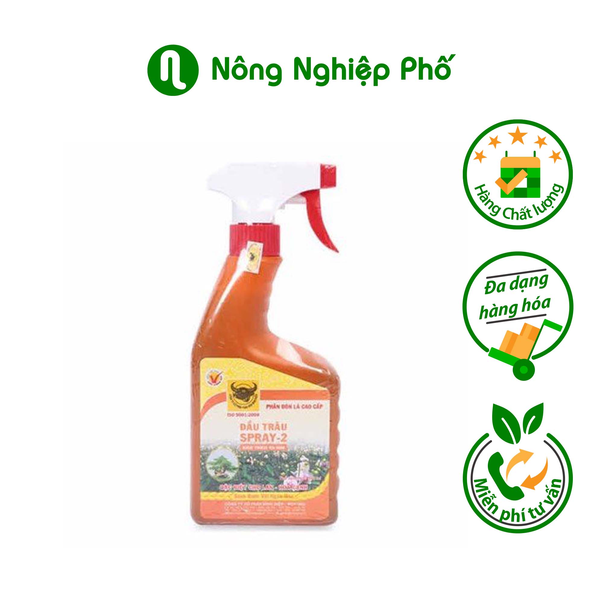 PHÂN BÓN LÁ CAO CẤP ĐẦU TRÂU SPRAY 2 500ML