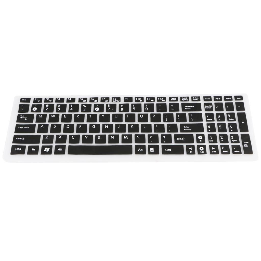 2pcs Collapsible Keyboard Protector Notebook Dust Dirt Remove Pink & Black
