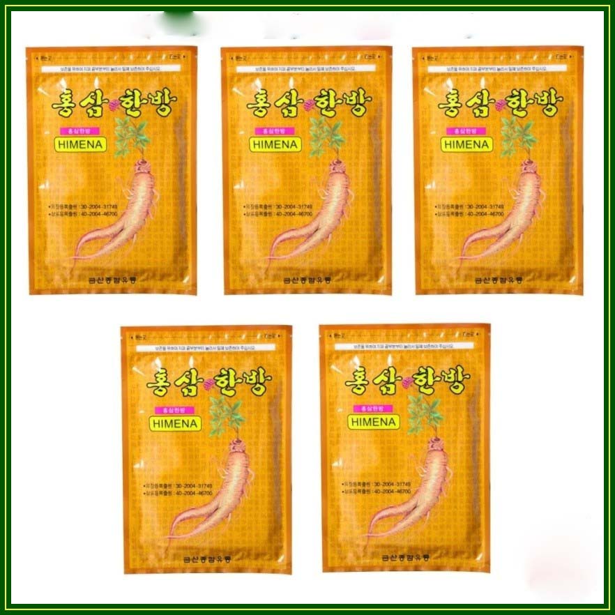 Combo 5 Gói Cao Dán Hồng Sâm Hàn Quốc Hinema