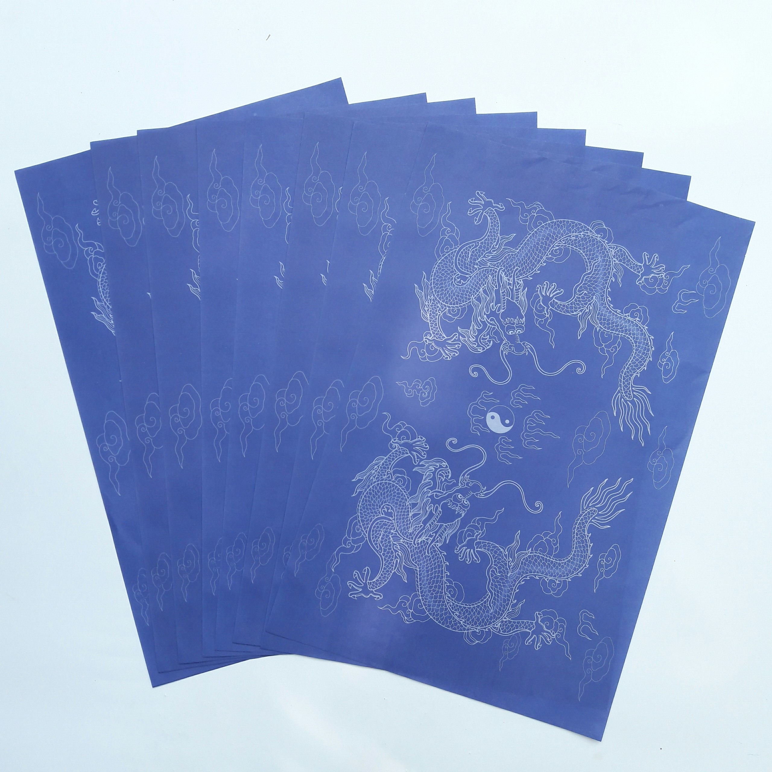 Giấy In Sớ Rồng chầu RH a3 DL60 nền tím - Không ấn