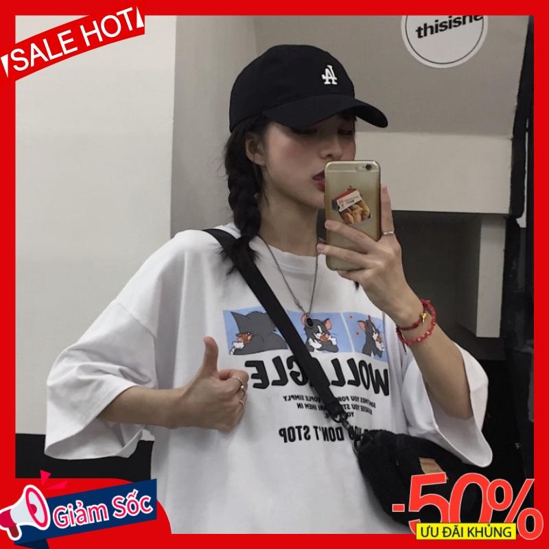 Áo thun tay lỡ form rộng Oversize Unisex, áo phông nam nữ AD68