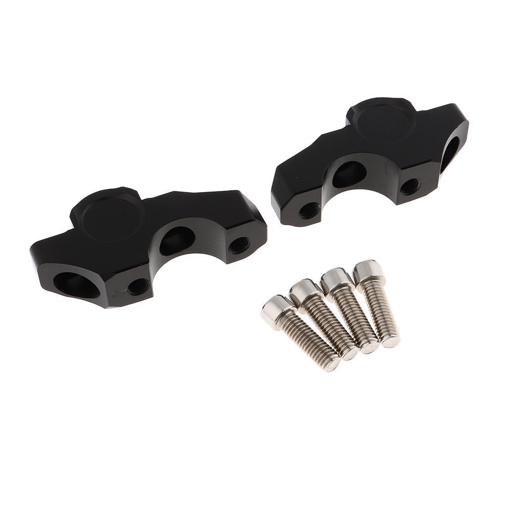 Motorcycle Handlebar Mounts Aluminum Handlebar Mount Riser Clamp Kit